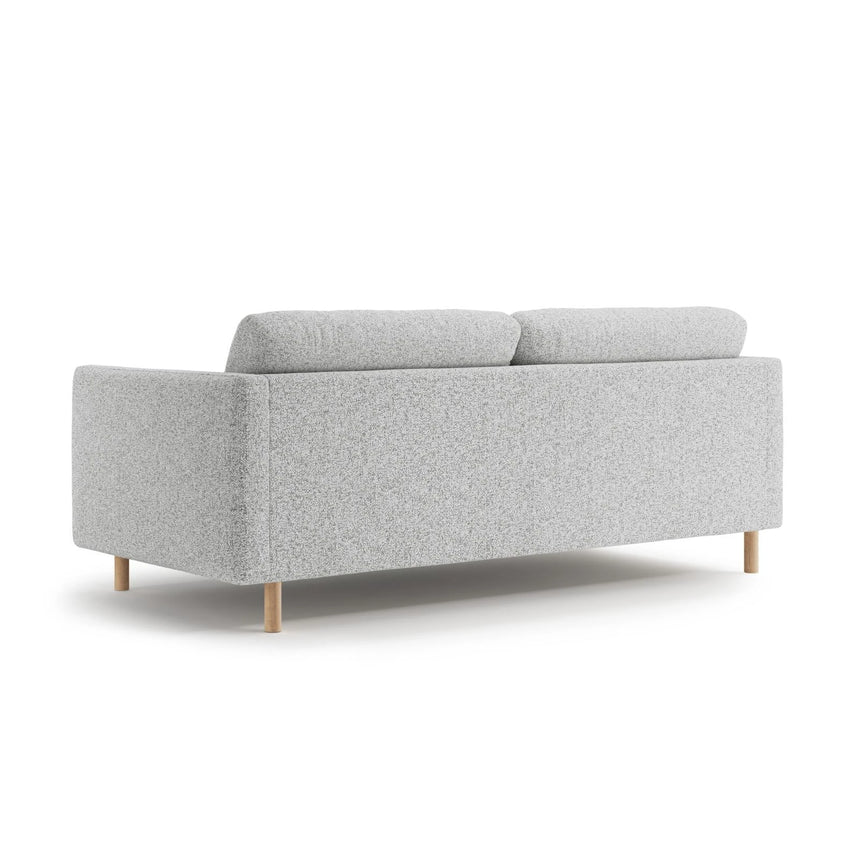 Eden 3-Sitzer Sofa aus Strukturierter Stoff in Hellgrau melange (Puente 80), 173x92 cm von Micadoni – Bild 4
