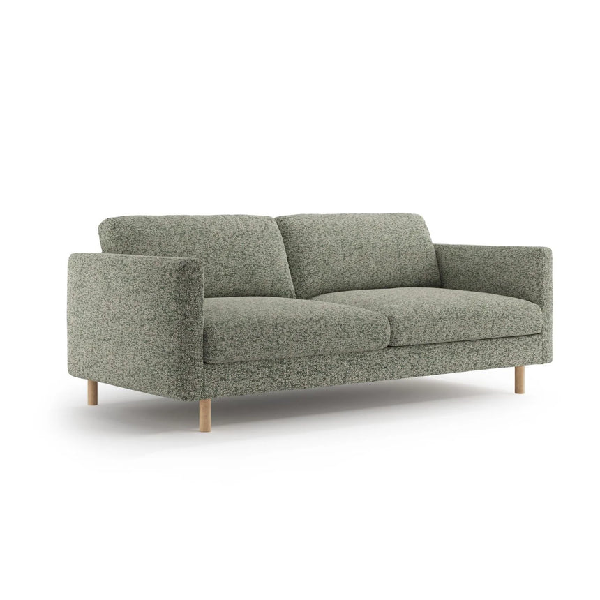Eden 3-Sitzer Sofa aus Strukturierter Stoff in Moosgrün meliert (Puente 33), 173x92 cm von Micadoni – Bild 3