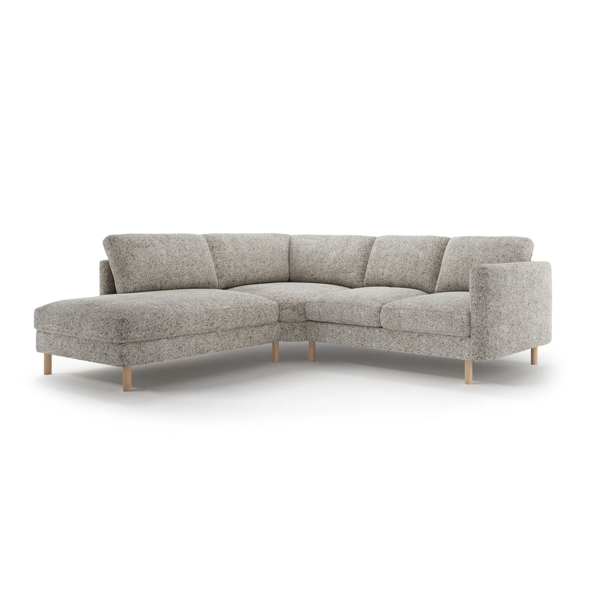 Eden 4-Sitzer Ecksofa, Linke Seite, aus Strukturstoff, 267x234 cm von Micadoni – Bild 1