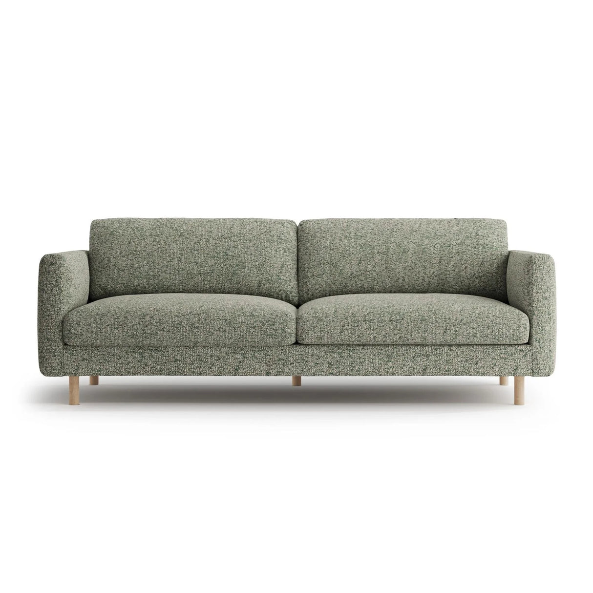 Eden 4-Sitzer Sofa aus Strukturierter Stoff in Moosgrün meliert (Puente 33), 209x92 cm von Micadoni – Bild 1