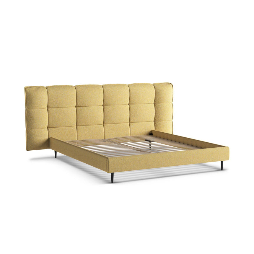 Eric Bett mit Kopfteil aus Strukturierter Stoff in Sonnenblume Melange (Puente 41), 180x200 cm von Micadoni – Bild 6