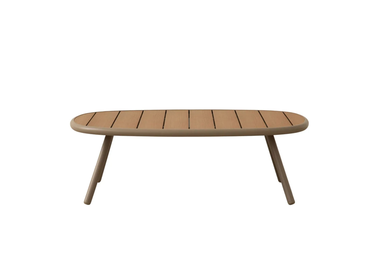 Garten Couchtisch Margalida aus Aluminium und Kunststoff 95x60x30 von Micadoni – Produktbild 1