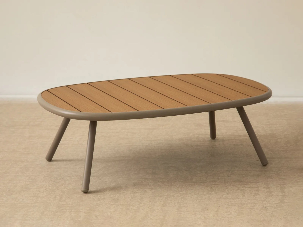 Garten Couchtisch Margalida aus Aluminium und Kunststoff 95x60x30 von Micadoni – Produktbild 3