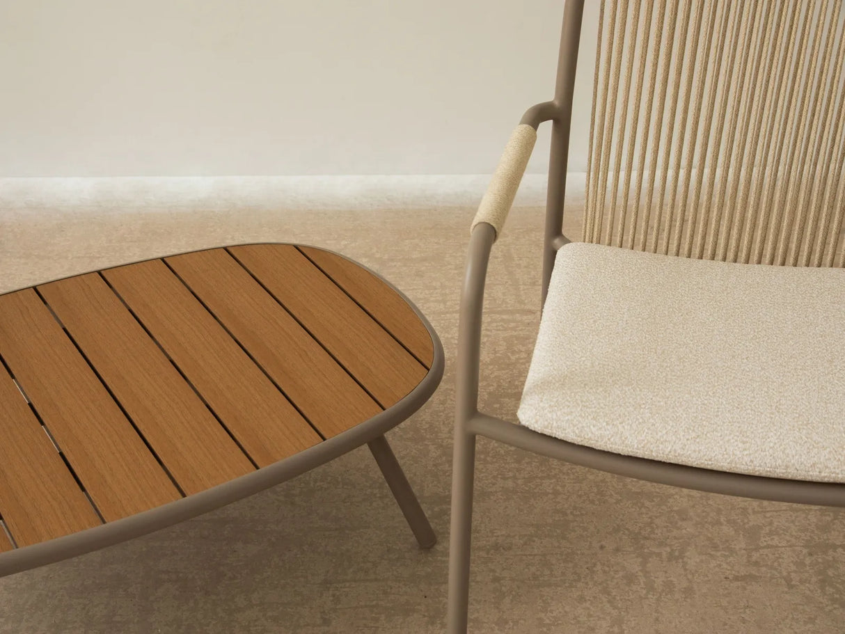 Garten Couchtisch Margalida aus Aluminium und Kunststoff 95x60x30 von Micadoni – Produktbild 5