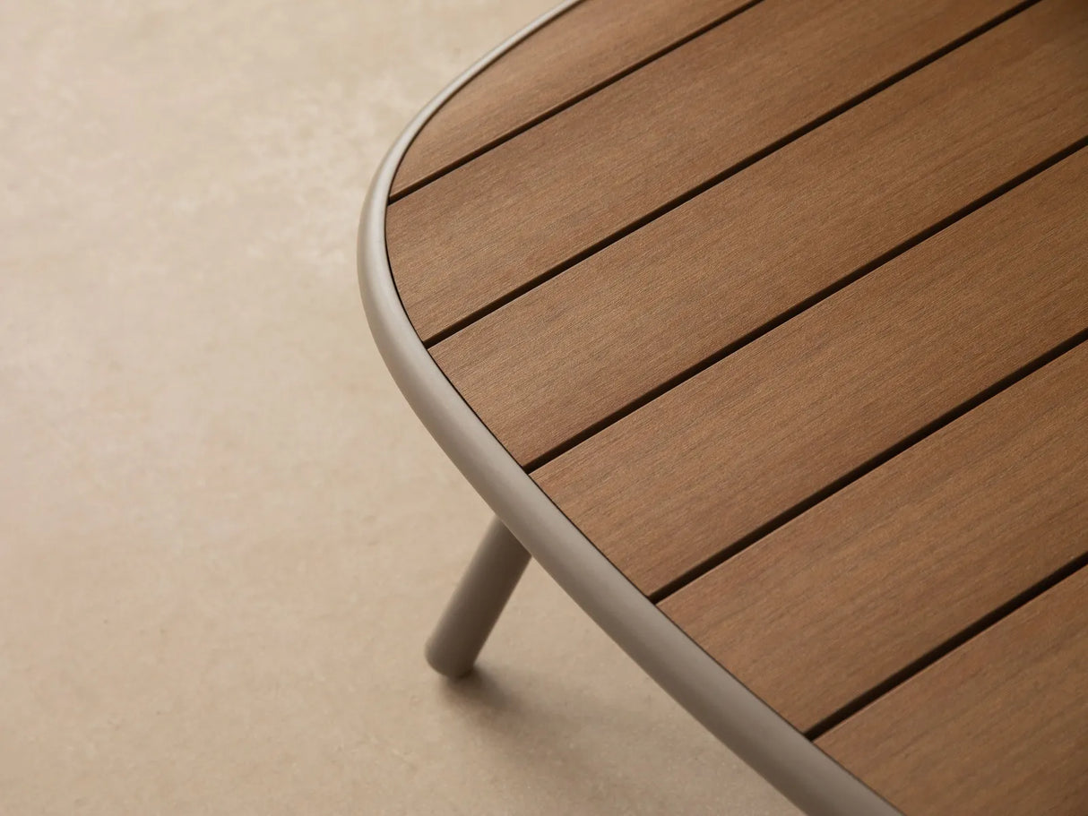 Garten Couchtisch Margalida aus Aluminium und Kunststoff 95x60x30 von Micadoni – Produktbild 6