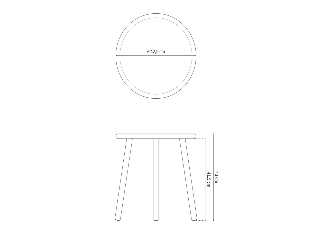 Gartencouchtisch Roig aus Aluminium mit Platte aus gesintertem Stein 42.5x42.5x43 von Micadoni – Produktbild 3