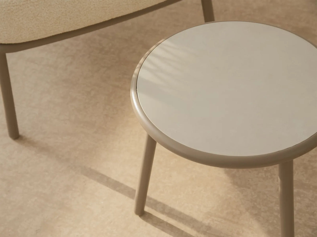 Gartencouchtisch Roig aus Aluminium mit Platte aus gesintertem Stein 42.5x42.5x43 von Micadoni – Produktbild 6