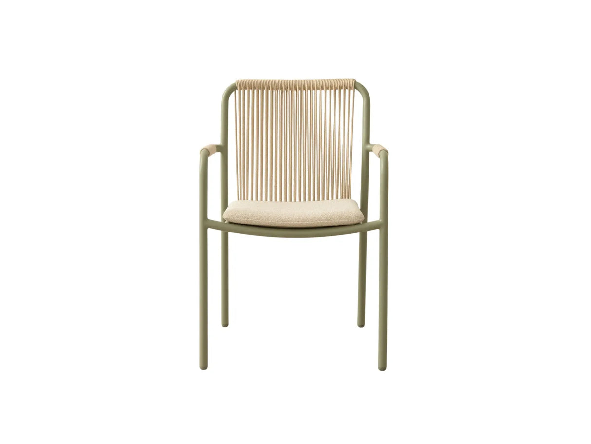 Gartenstuhl Peralta aus Aluminium und geflochtenem Seil 62x57x83.5 von Micadoni – Produktbild 1