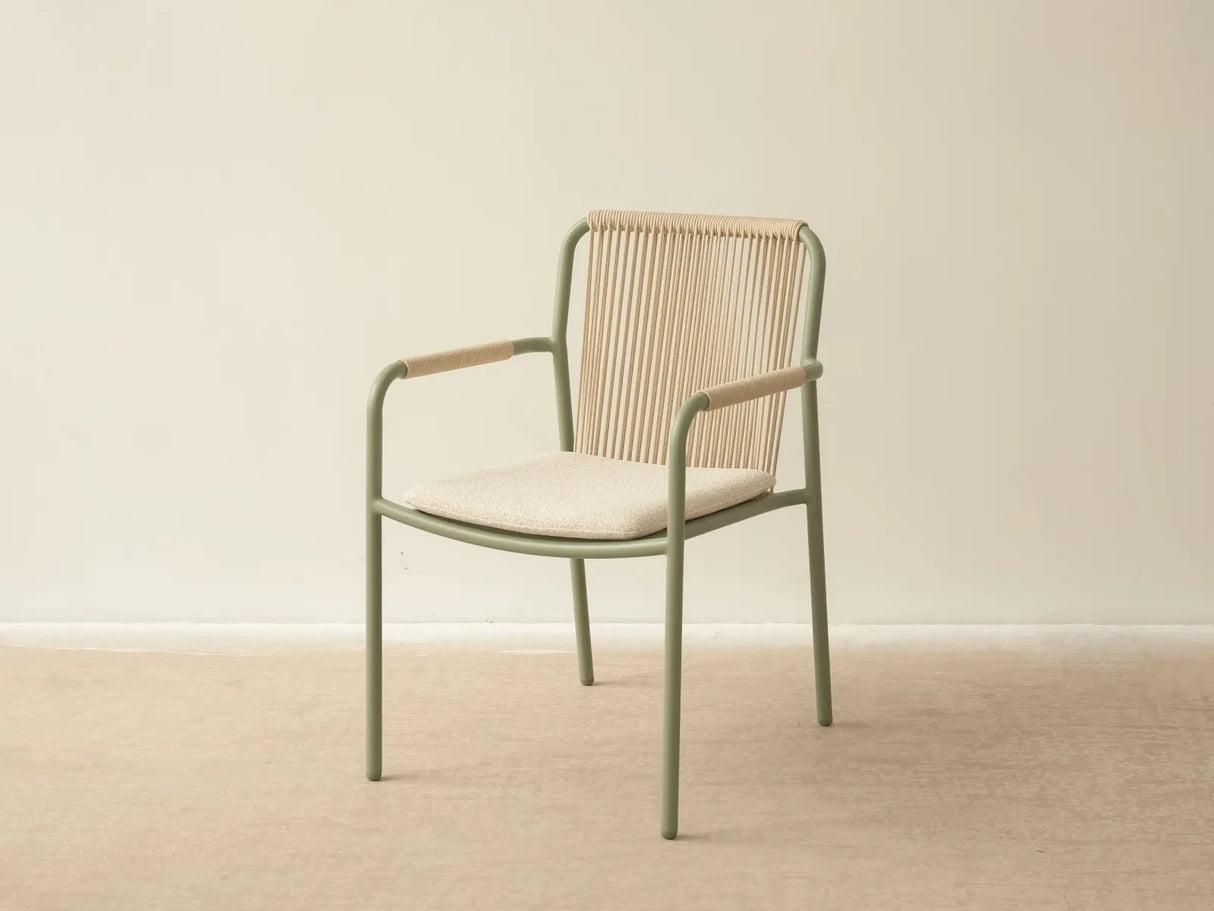 Gartenstuhl Peralta aus Aluminium und geflochtenem Seil 62x57x83.5 von Micadoni – Produktbild 4