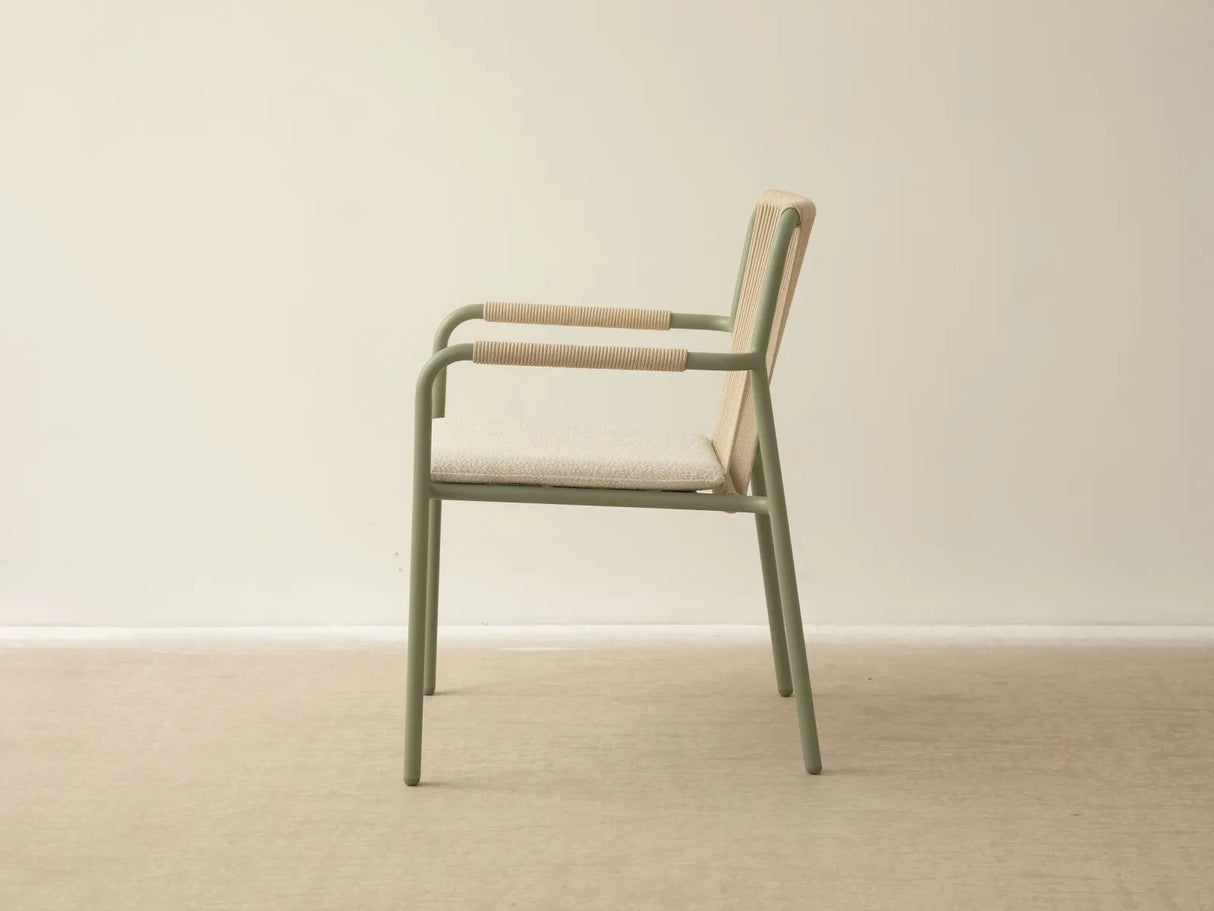 Gartenstuhl Peralta aus Aluminium und geflochtenem Seil 62x57x83.5 von Micadoni – Produktbild 5