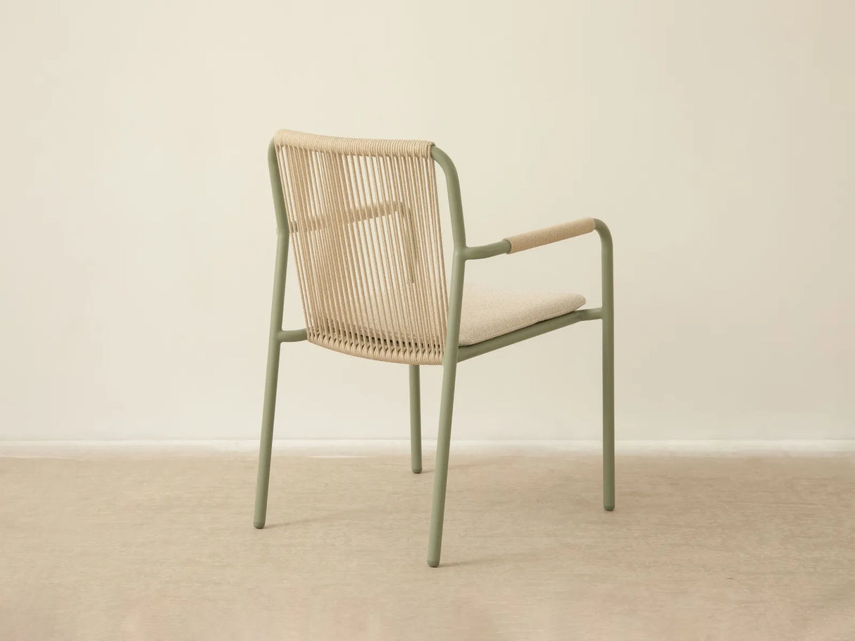 Gartenstuhl Peralta aus Aluminium und geflochtenem Seil 62x57x83.5 von Micadoni – Produktbild 6