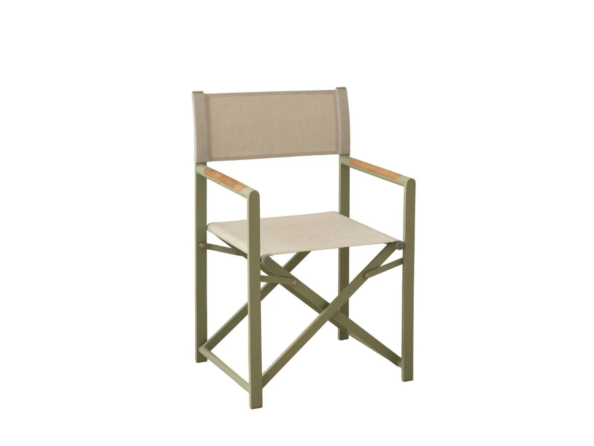 Gartenstuhl Salines verstellbar aus Aluminium und Polyestergewebe 57x50.5x89 von Micadoni – Produktbild 1