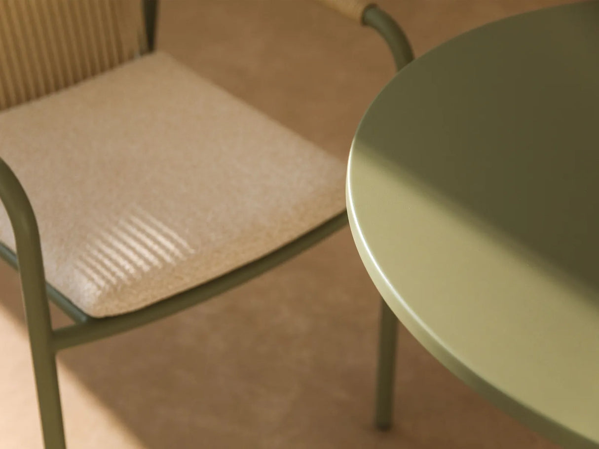 Gartentisch Figueral aus Aluminium Grün 75x75x75 von Micadoni – Produktbild 6