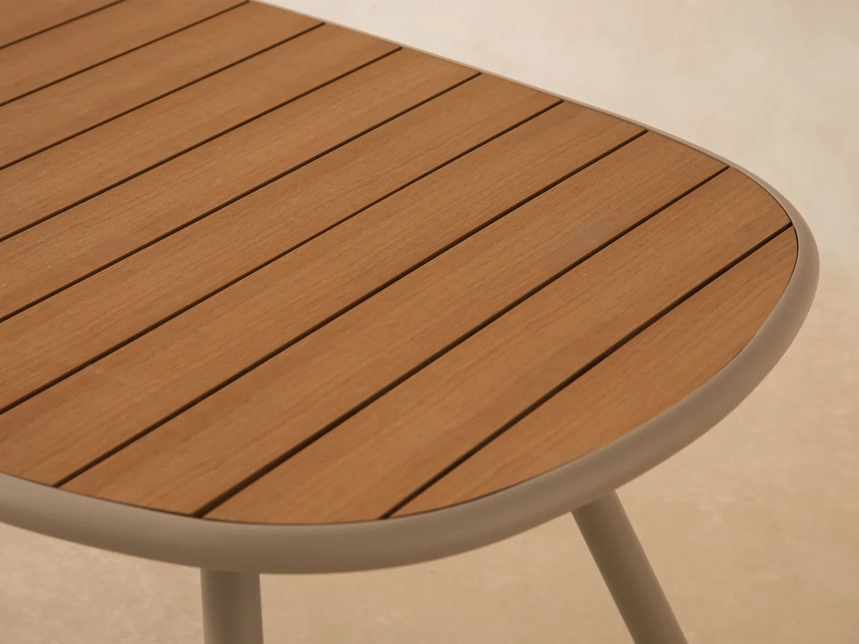 Gartentisch Niublau aus Aluminium und Kunststoff 180x90x75 von Micadoni – Produktbild 4