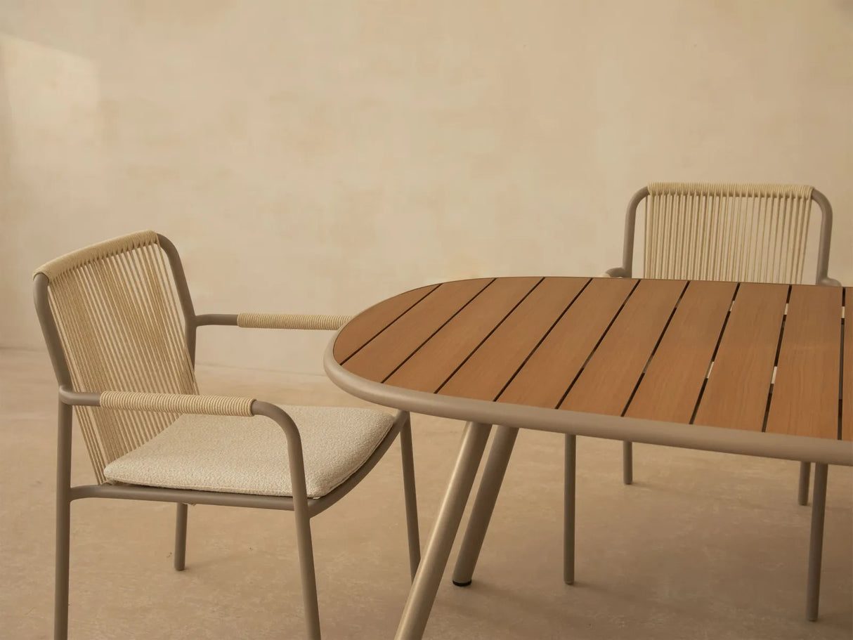 Gartentisch Niublau aus Aluminium und Kunststoff 180x90x75 von Micadoni – Produktbild 6