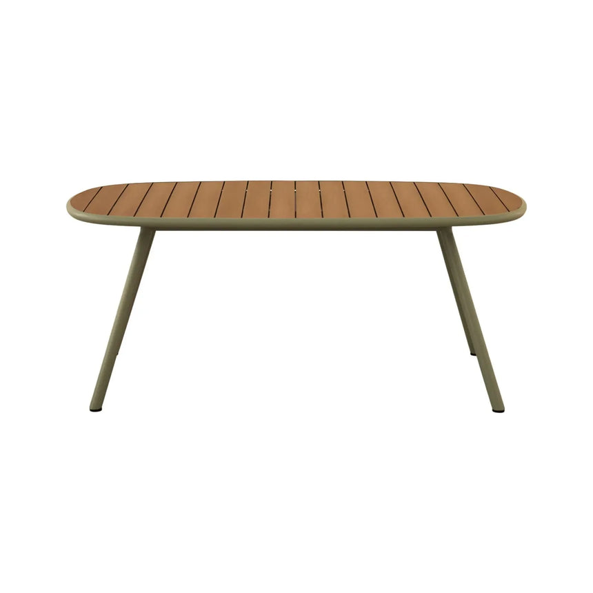 Gartentisch Niublau aus Aluminium und Kunststoff Grün 180x90x75 von Micadoni – Produktbild 1