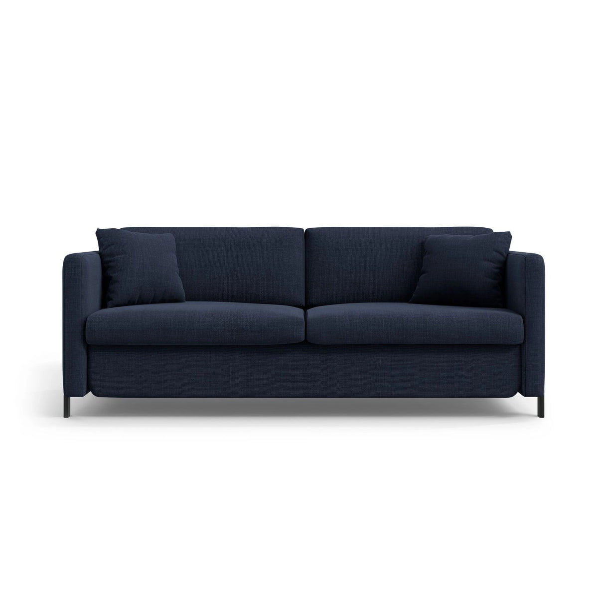 Gloria 3-Sitzer Sofa mit Schlaffunktion, ausklappbar, aus Strukturierter Stoff in Blau (Bjorn 86), 206x102 cm von Micadoni – Bild 1
