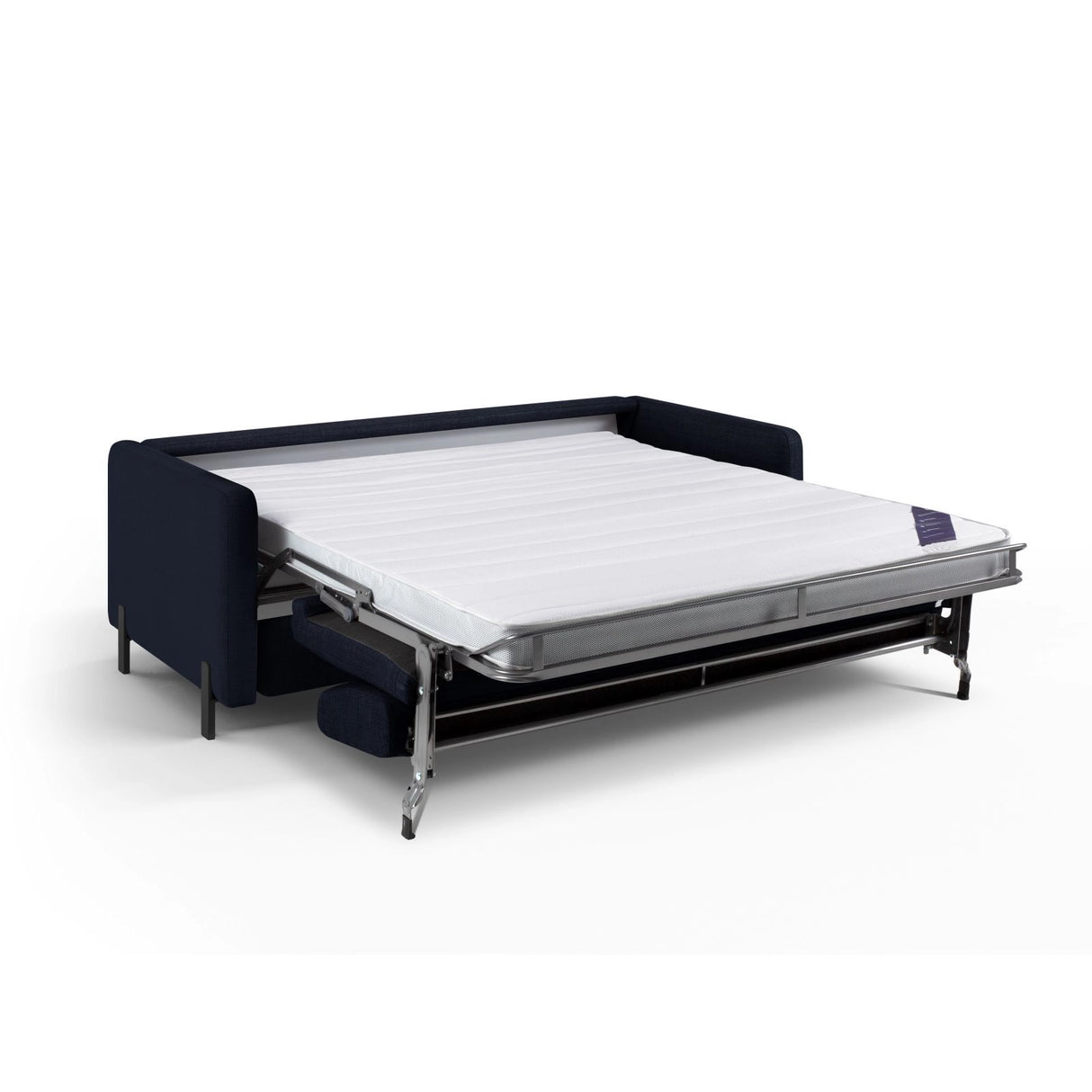 Gloria 3-Sitzer Sofa mit Schlaffunktion, ausklappbar, aus Strukturierter Stoff in Blau (Bjorn 86), 206x102 cm von Micadoni – Bild 2