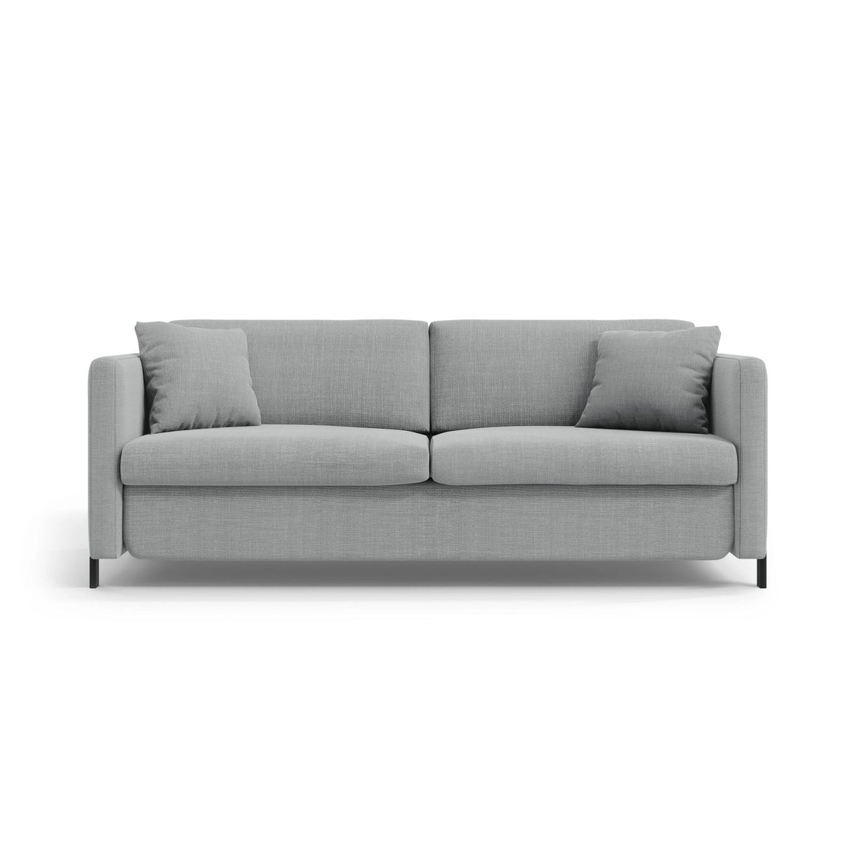 Gloria 3-Sitzer Sofa mit Schlaffunktion, ausklappbar, aus Strukturierter Stoff in Hellgrau (Bjorn 06), 206x102 cm von Micadoni – Bild 1