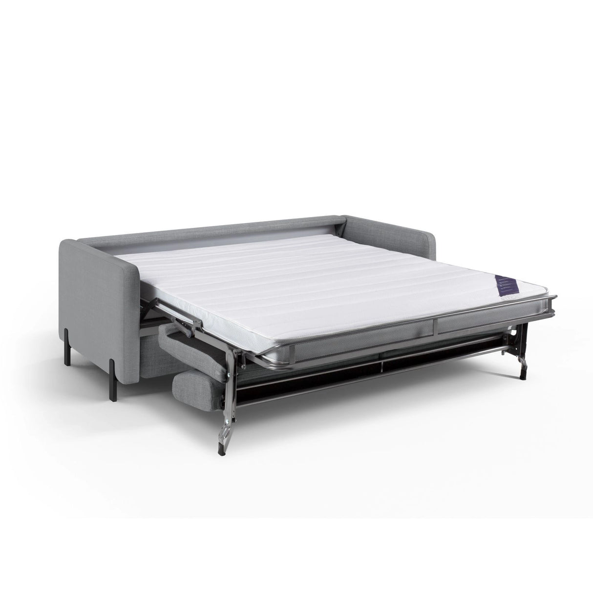Gloria 3-Sitzer Sofa mit Schlaffunktion, ausklappbar, aus Strukturierter Stoff in Hellgrau (Bjorn 06), 206x102 cm von Micadoni – Bild 2