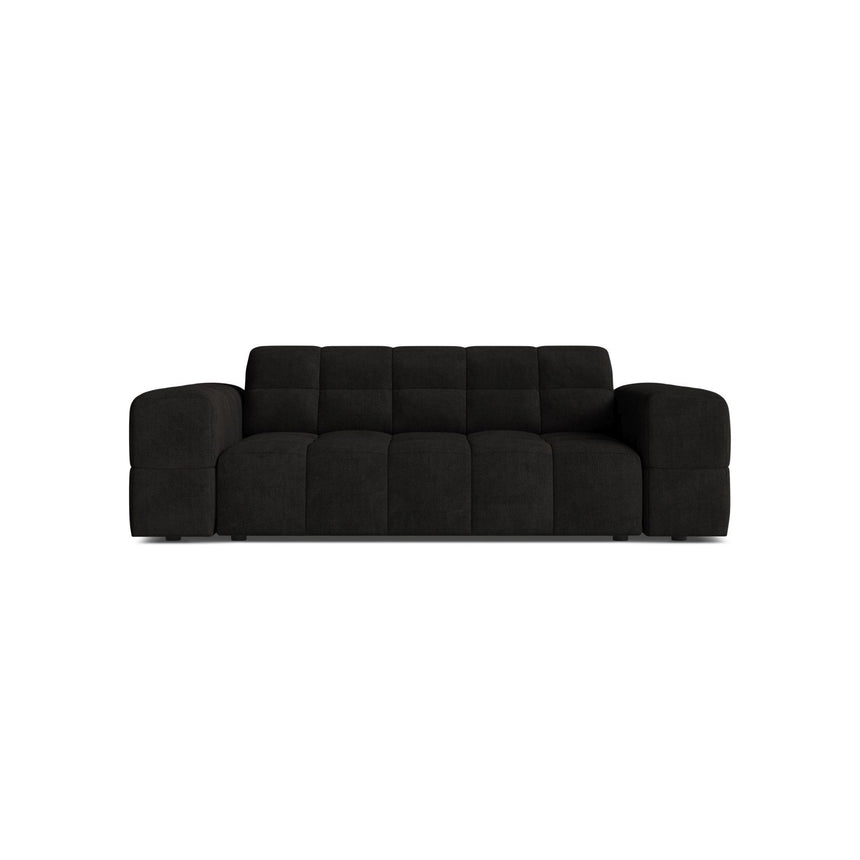 Jennifer 2-Sitzer Sofa aus Chenille in Anthrazit (Eden 21 Black), 178x102 cm von Micadoni – Bild 1