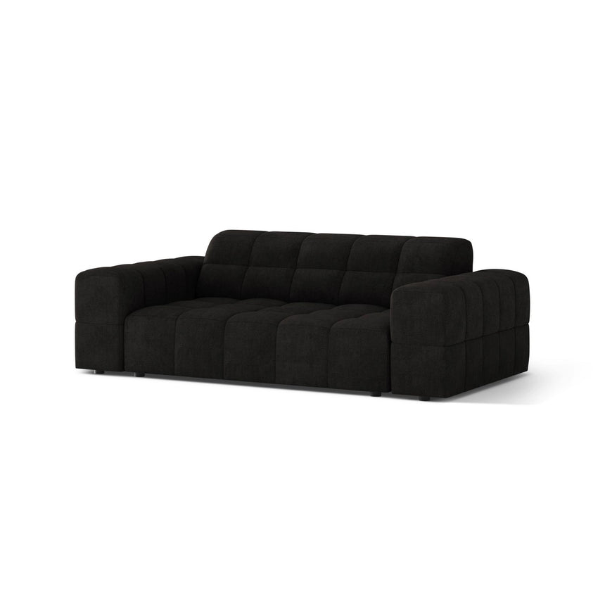 Jennifer 2-Sitzer Sofa aus Chenille in Anthrazit (Eden 21 Black), 178x102 cm von Micadoni – Bild 3