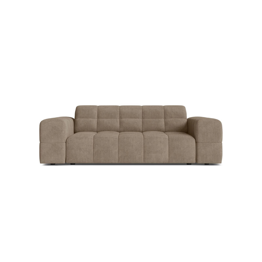 Jennifer 2-Sitzer Sofa aus Chenille in Dunkelbeige (Eden 4 Beige), 178x102 cm von Micadoni – Bild 1