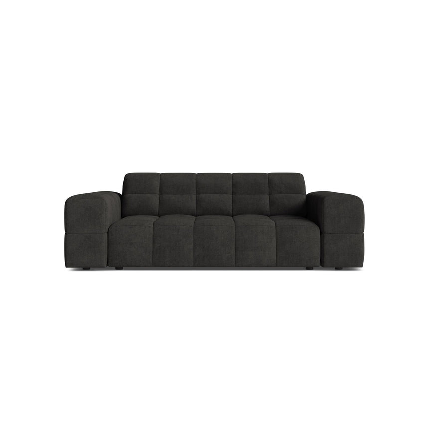 Jennifer 2-Sitzer Sofa aus Chenille in Dunkelgrau (Eden 20 Graphite), 178x102 cm von Micadoni – Bild 1