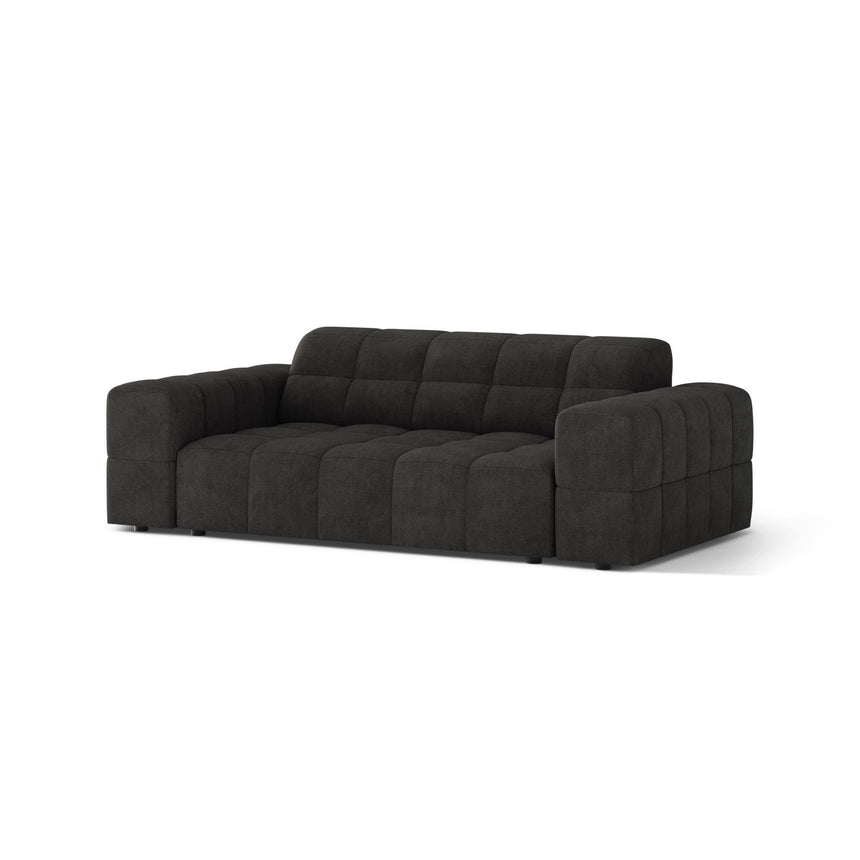 Jennifer 2-Sitzer Sofa aus Chenille in Dunkelgrau (Eden 20 Graphite), 178x102 cm von Micadoni – Bild 3
