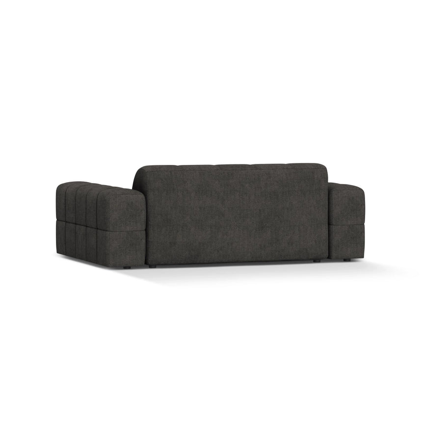 Jennifer 2-Sitzer Sofa aus Chenille in Dunkelgrau (Eden 20 Graphite), 178x102 cm von Micadoni – Bild 4
