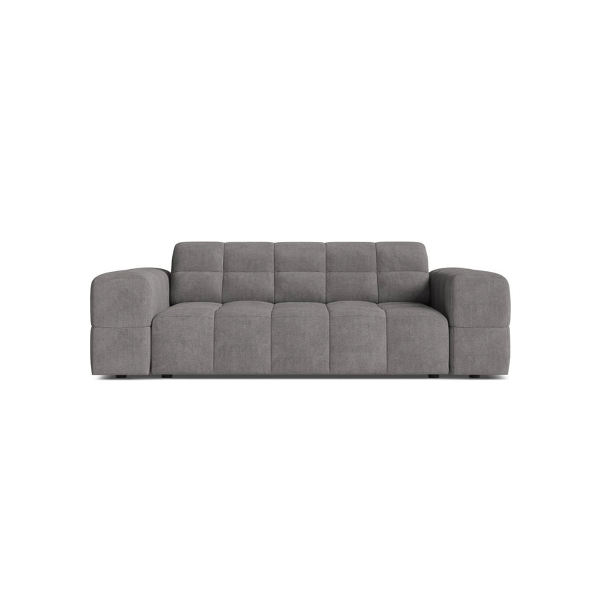 Jennifer 2-Sitzer Sofa aus Chenille in Hellgrau (Eden 18 Grey), 178x102 cm von Micadoni – Bild 1