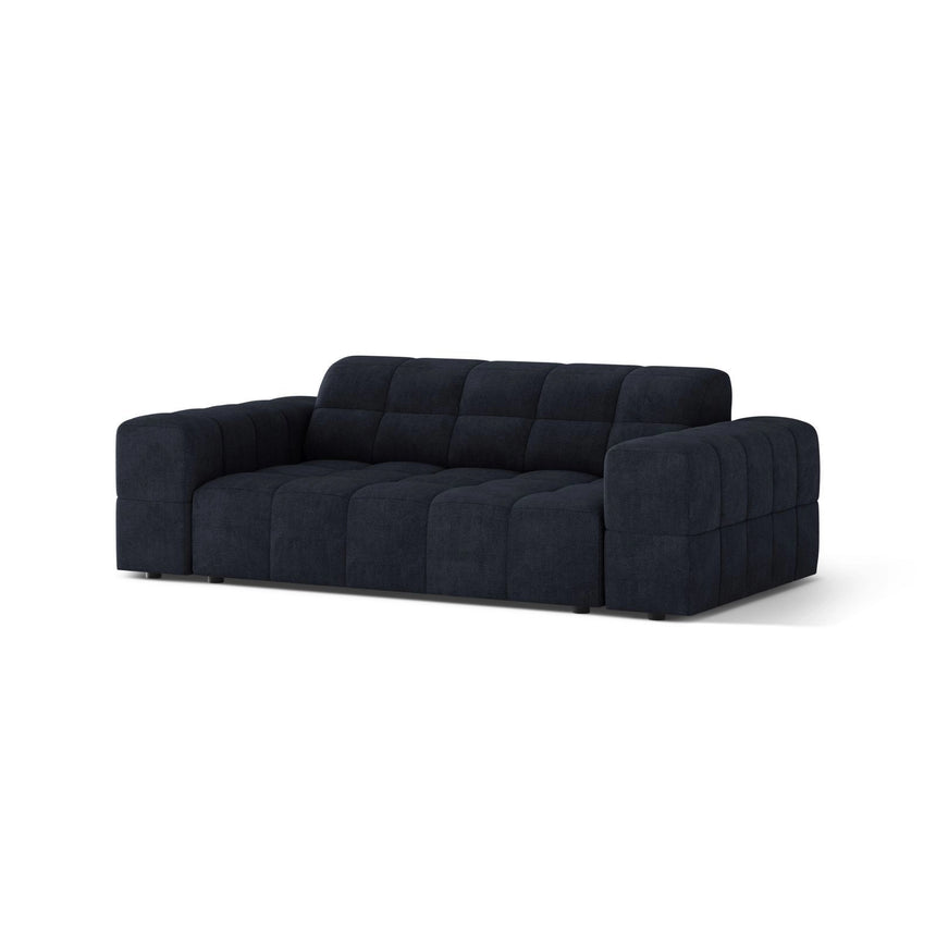 Jennifer 2-Sitzer Sofa aus Chenille in Marineblau (Eden 16 Deep Blue), 178x102 cm von Micadoni – Bild 3