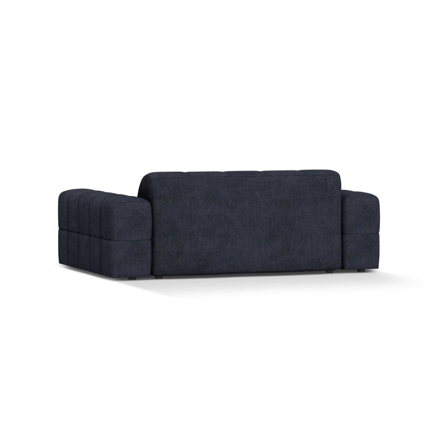 Jennifer 2-Sitzer Sofa aus Chenille in Marineblau (Eden 16 Deep Blue), 178x102 cm von Micadoni – Bild 4