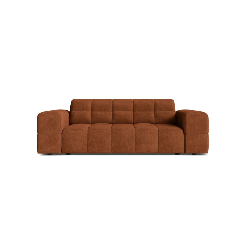 Jennifer 2-Sitzer Sofa aus Chenille in Ziegel (Eden 10 Terra), 178x102 cm von Micadoni – Bild 1