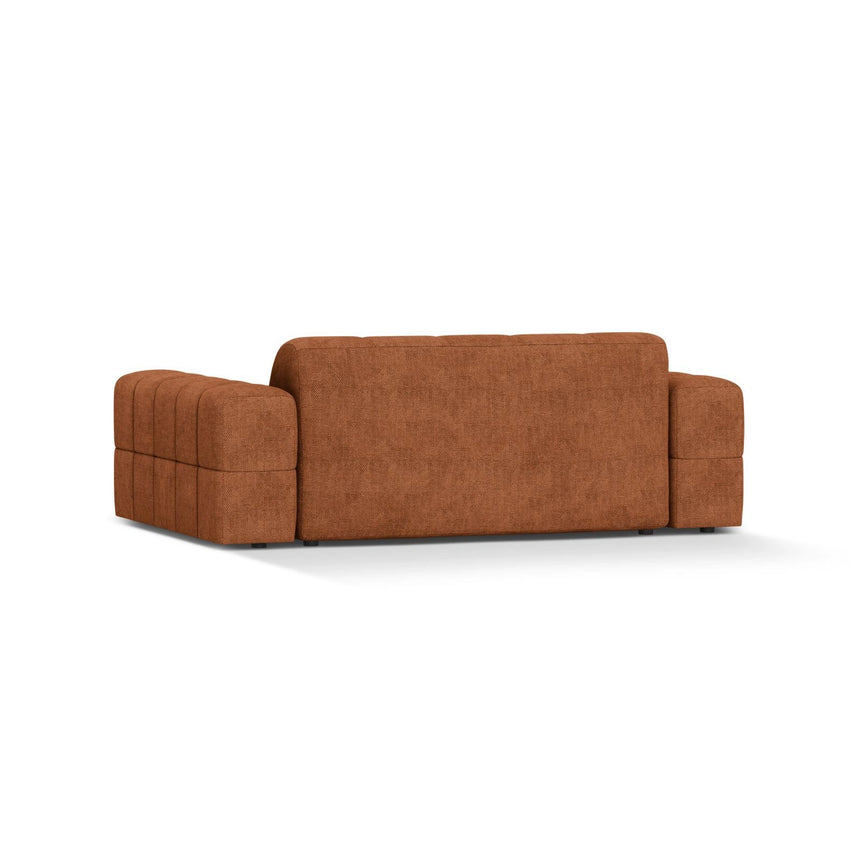 Jennifer 2-Sitzer Sofa aus Chenille in Ziegel (Eden 10 Terra), 178x102 cm von Micadoni – Bild 4