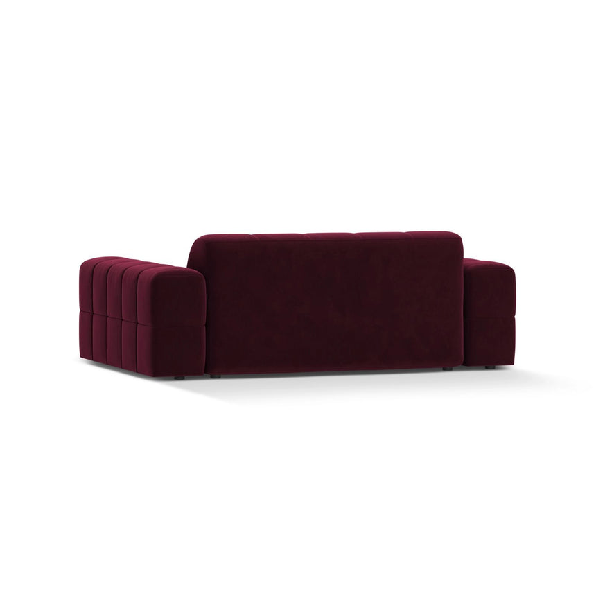 Jennifer 2-Sitzer Sofa aus Samt in Burgundy (Venus 2932), 178x102 cm von Micadoni – Bild 4