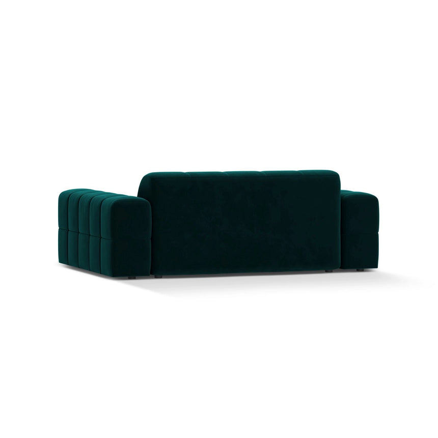 Jennifer 2-Sitzer Sofa aus Samt in Deep Petrol (Venus 2911), 178x102 cm von Micadoni – Bild 4