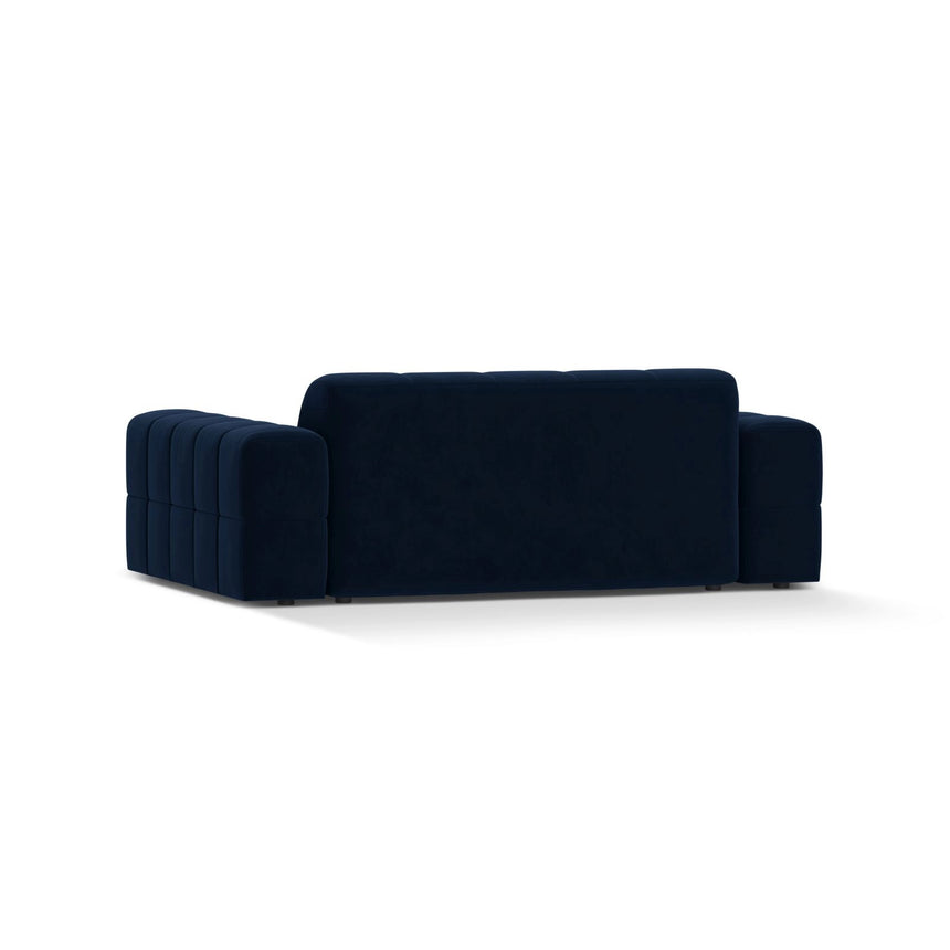 Jennifer 2-Sitzer Sofa aus Samt in Königsblau (Bluvel 86), 178x102 cm von Micadoni – Bild 4