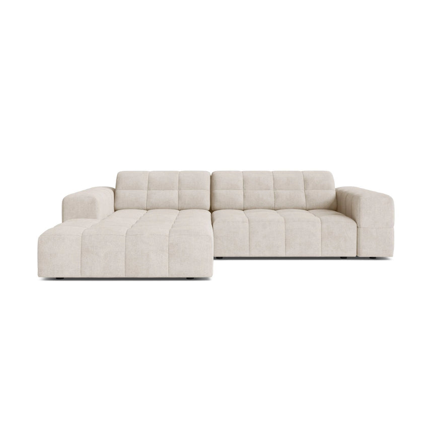 Jennifer 4-Sitzer Ecksofa, Linke Seite, aus Samt oder Chenille, 234x167 cm von Micadoni – Bild 1