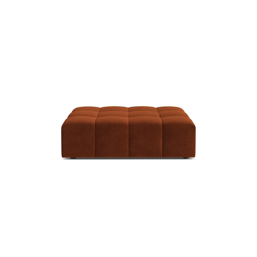 Jennifer Pouf aus Samt in Terrakotta (Bluvel 4215), 102x80 cm von Micadoni – Bild 1