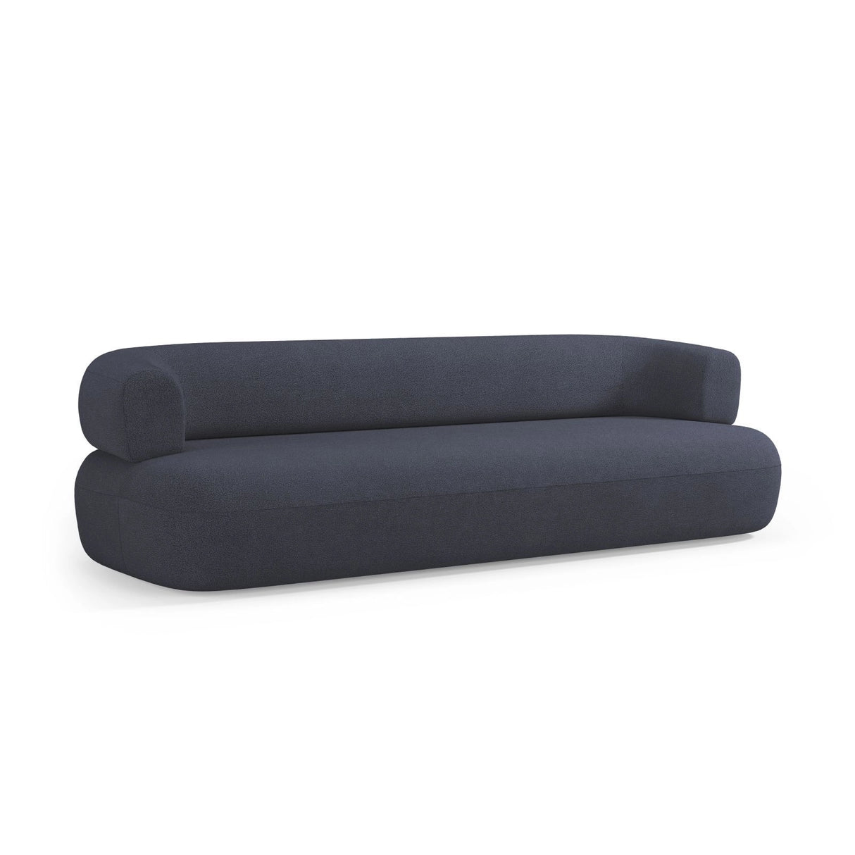 Jenny 3-Sitzer Sofa aus Boucle in Dunkelblau (Now or Never 79), 200x90 cm von Micadoni – Bild 6