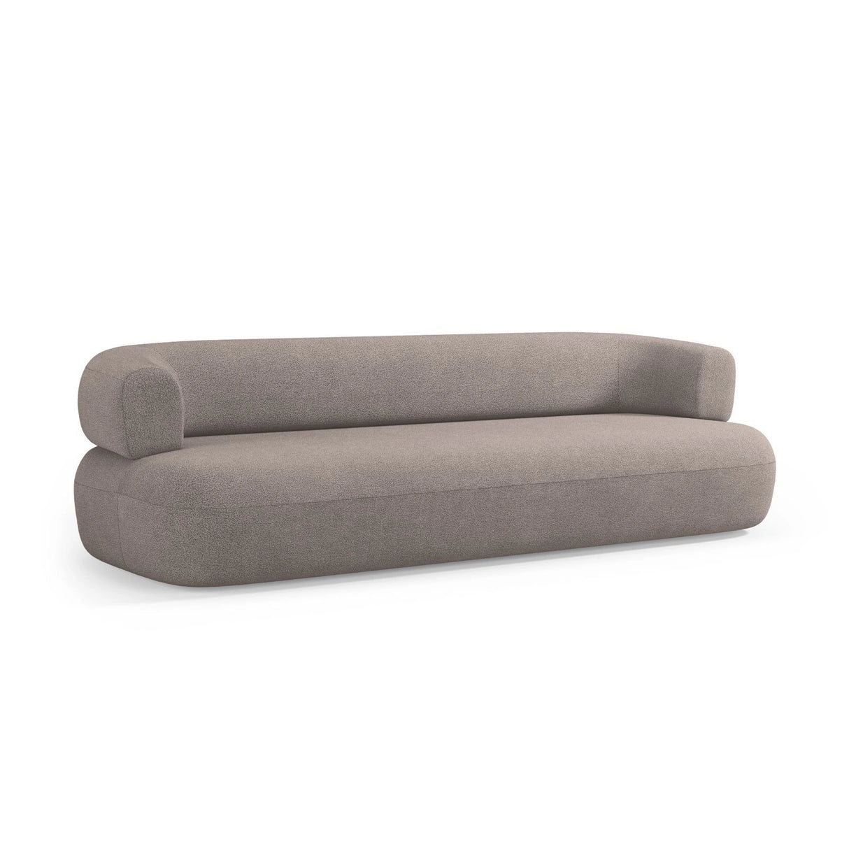 Jenny 3-Sitzer Sofa aus Boucle in Hellbraun (Now or Never 16), 200x90 cm von Micadoni – Bild 6