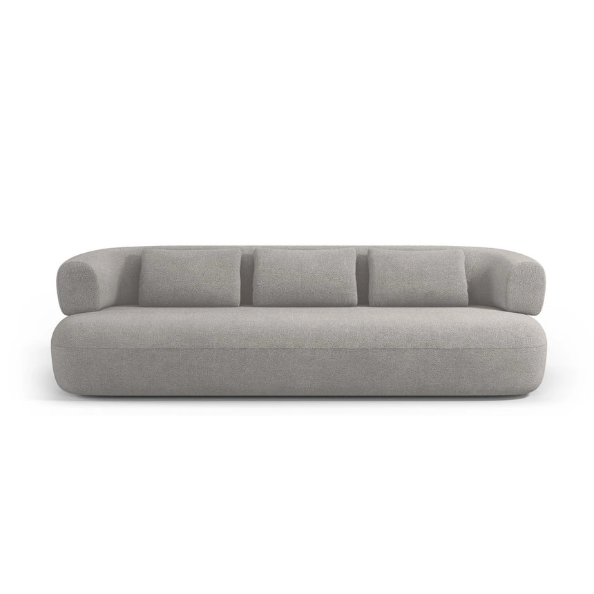 Jenny 3-Sitzer Sofa aus Boucle in Hellgrau (Now or Never 83), 200x90 cm von Micadoni – Bild 1