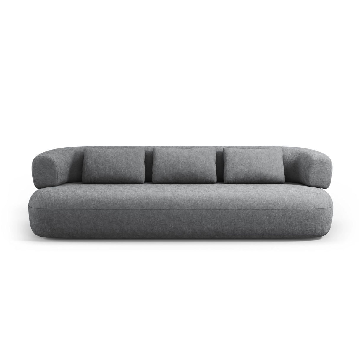 Jenny 3-Sitzer Sofa aus Chenille in Dunkelgrau (Perfect Harmony 90), 200x90 cm von Micadoni – Bild 1