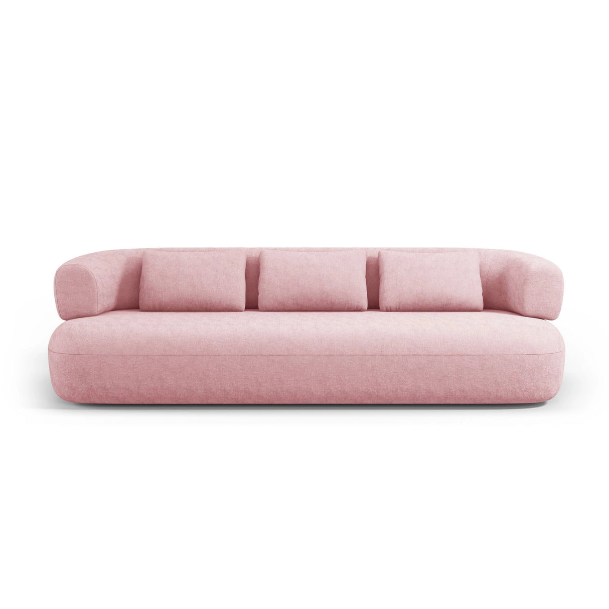 Jenny 3-Sitzer Sofa aus Chenille in Rosa (Perfect Harmony 63), 200x90 cm von Micadoni – Bild 1