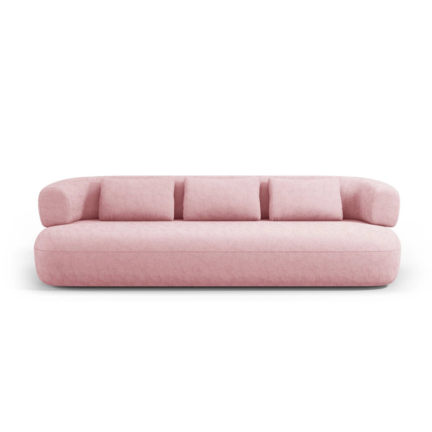 Jenny 3-Sitzer Sofa aus Chenille in Rosa (Perfect Harmony 63), 200x90 cm von Micadoni – Bild 1