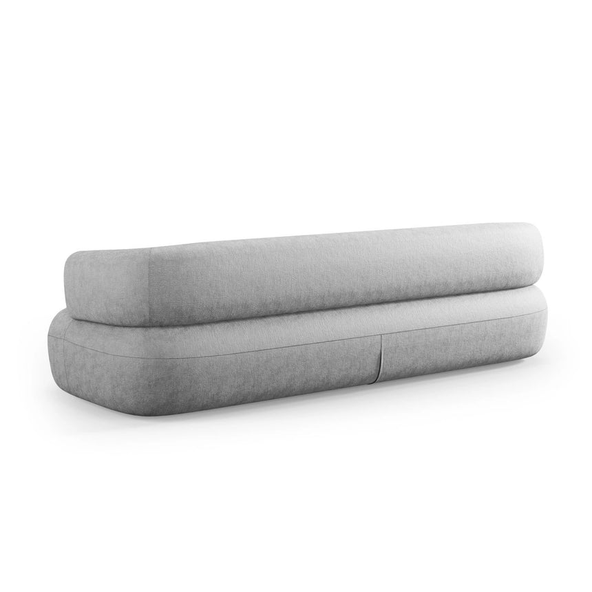 Jenny 3-Sitzer Sofa aus Chenille in Silber (Perfect Harmony 85), 200x90 cm von Micadoni – Bild 4