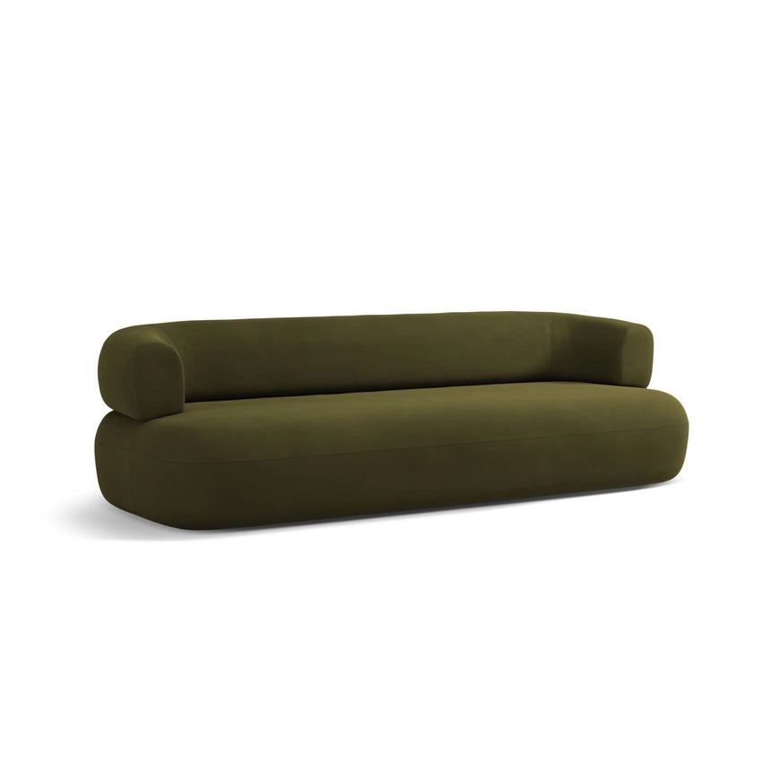 Jenny 3-Sitzer Sofa aus Samt in Grün (Salvador 8), 200x90 cm von Micadoni – Bild 5