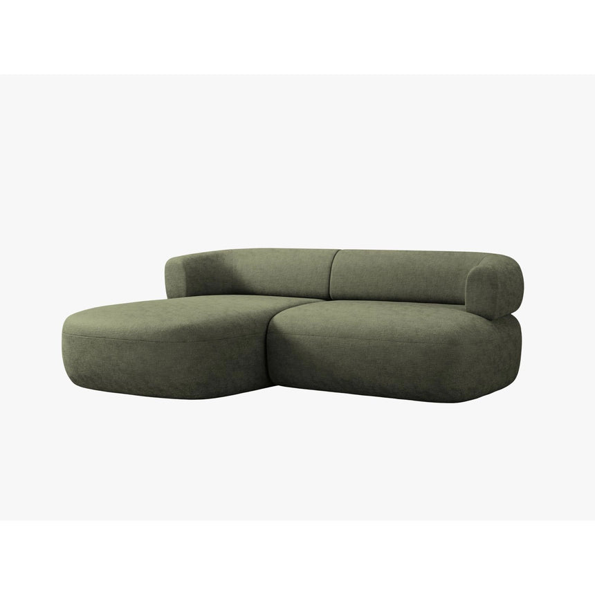Jenny 5-Sitzer Ecksofa, Linke Seite, aus Chenille in Grün (Perfect Harmony 39), 200x145 cm von Micadoni – Bild 3