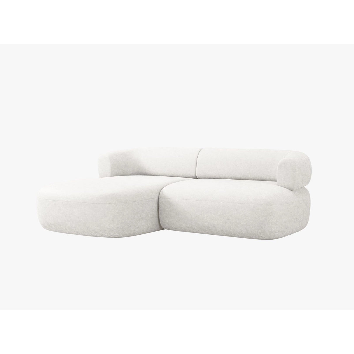 Jenny 5-Sitzer Ecksofa, Linke Seite, aus Samt, Chenille oder Boucle, 200x145 cm von Micadoni – Bild 3